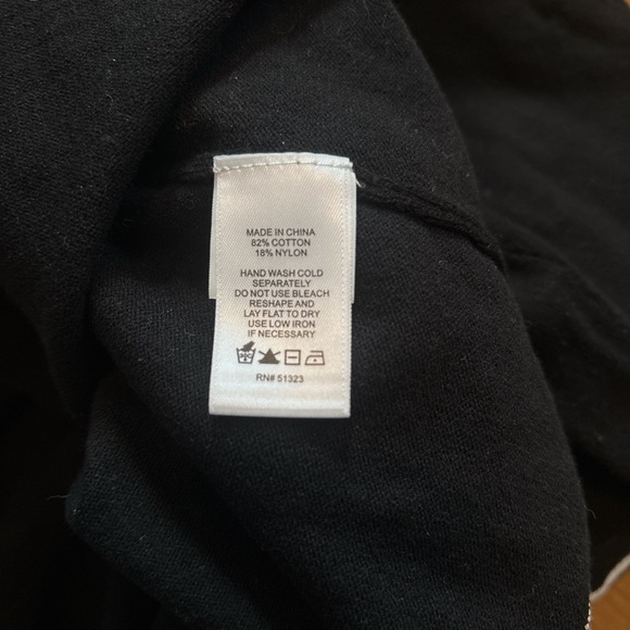 CeCe Sweater Pullover 3/4 Sleeve Black/White Trim Women’sSz XL - Picture 6 of 6